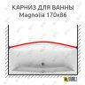 Карниз для ванны Ravak Magnolia Передний борт 170х86 Усиленный 25 мм MrKARNIZ фото 1