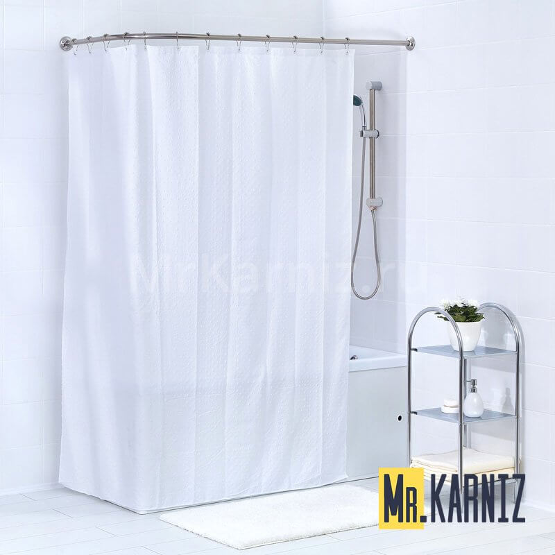 Шторa двойная Пузырьки белый